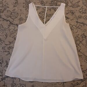 Adrienne White T-strap Top